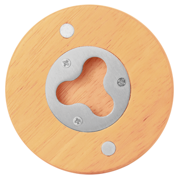 2.75" Wood Manget Bottle Opener with Custom Laser Engraving 2.75" Wood Manget Bottle Opener with Custom Laser Engraving