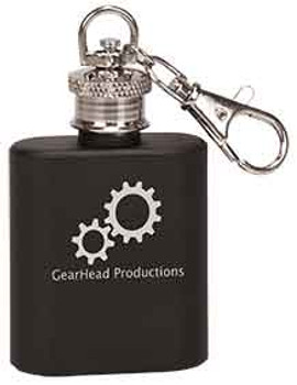 1 oz. Black Stainless Steel Flask Keychain 1 oz. Black Stainless Steel Flask Keychain
