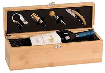 Engraved Bamboo Wine Box Engraved Bamboo Wine Box