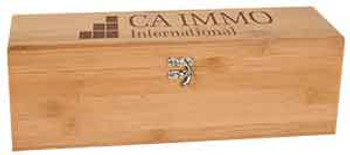 Engraved Bamboo Wine Box Engraved Bamboo Wine Box