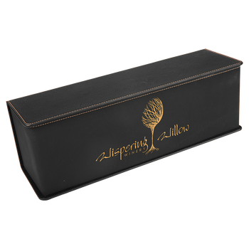 Engraved Black/Gold Wine Box with Tools Engraved Black/Gold Wine Box with Tools