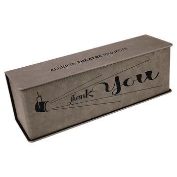 Engraved Gray Wine Box with Tools Engraved Gray Wine Box with Tools