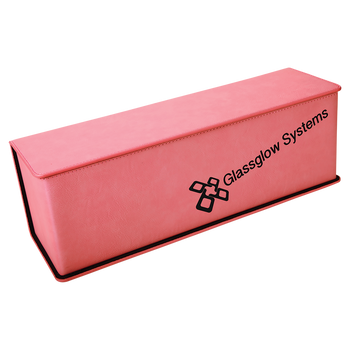 Engraved Pink Wine Box with Tools Engraved Pink Wine Box with Tools