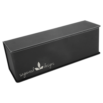 Engraved Black/Silver Wine Box with Tools Engraved Black/Silver Wine Box with Tools
