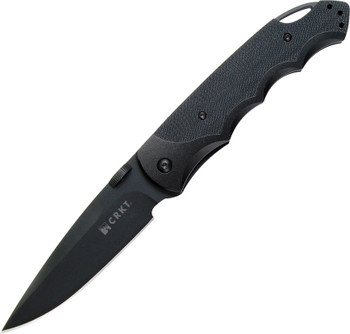 Personalized CRKT Fire Spark Linerlock Black Assisted Opening Knife Personalized CRKT Fire Spark Linerlock Black Assisted Opening Knife