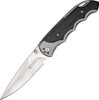 Personalized CRKT Fire Spark Linerlock Silver Assisted Opening Knife Personalized CRKT Fire Spark Linerlock Silver Assisted Opening Knife