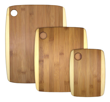 Engraved Two-Tone Bamboo Cutting Board Set Engraved Two-Tone Bamboo Cutting Board Set