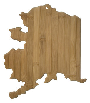 Alaska Shaped Bamboo Cutting Board 13.5" Alaska Shaped Bamboo Cutting Board 13.5"