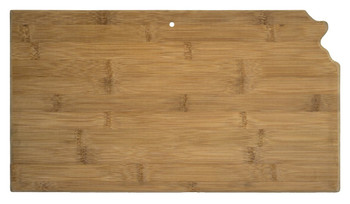 Kansas Shaped Bamboo Cutting Board 16.75" Kansas Shaped Bamboo Cutting Board 16.75"
