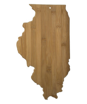 Illinois Shaped Bamboo Cutting Board 16.5" Illinois Shaped Bamboo Cutting Board 16.5"