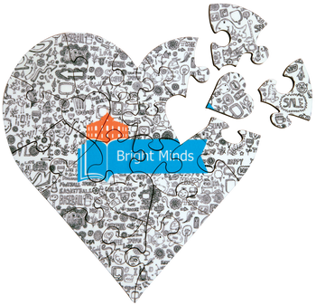 6.7" Unisub Sublimatable Heart 23-Piece Puzzle 6.7" Unisub Sublimatable Heart 23-Piece Puzzle