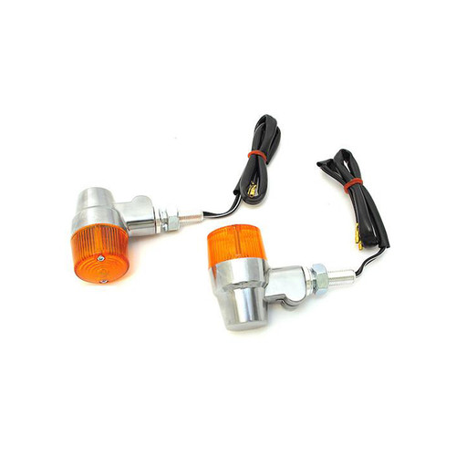 Retro Turn Signals/Marker Lights - Chrome