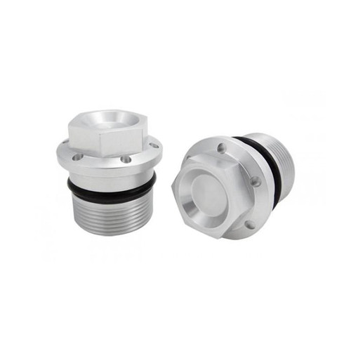 Joker Machine Fork Tube Caps - Silver