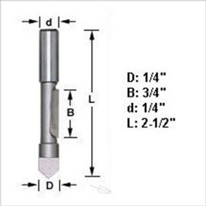 Amana 45506 1/4"D Panel Pilot Router Bit 1/4" Shank Amana 45506 1/4"D Panel Pilot Router Bit 1/4" Shank