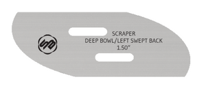 Stuart Batty 1.5 inch Swept Back Left Conventional Scraper Blade Stuart Batty 1.5 inch Swept Back Left Conventional Scraper Blade
