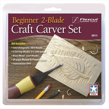 Flexcut SK111 Beginner 2 Blade Craft Carver Set Flexcut SK111 Beginner 2 Blade Craft Carver Set
