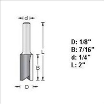 Amana 45200 1/8"D Straight Plunge Router Bit "" Amana 45200 1/8"D Straight Plunge Router Bit ""