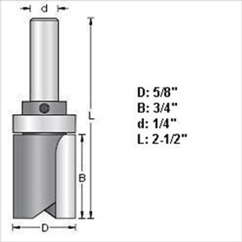 Amana 45463 3/4"D Top Bearing Pattern Router Bit 1/2" Shank Amana 45463 3/4"D Top Bearing Pattern Router Bit 1/2" Shank