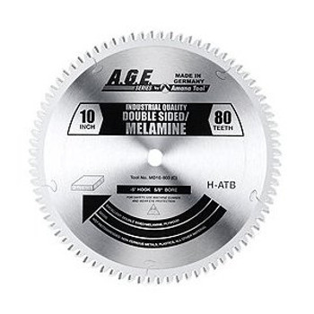 Amana MD10-803C 10" x 80t H-ATB Melamine Blade 5/8 Bore Amana MD10-803C 10" x 80t H-ATB Melamine Blade 5/8 Bore