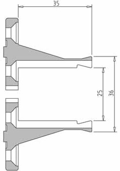 Vicmarc V00647 VM100 35mm Long Nose Jaw dimensions Vicmarc V00647 VM100 35mm Long Nose Jaw dimensions