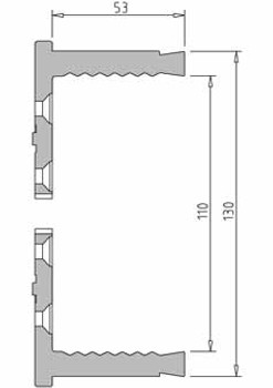 Vicmarc V00691 VM120 130mm Shark Jaw dimensions Vicmarc V00691 VM120 130mm Shark Jaw dimensions