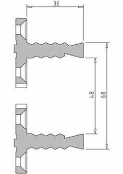 Vicmarc V00693 VM120 68mm Shark Jaw dimensions Vicmarc V00693 VM120 68mm Shark Jaw dimensions
