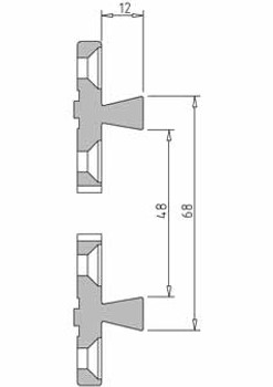 Vicmarc V00695 VM120 Standard Jaw dimensions Vicmarc V00695 VM120 Standard Jaw dimensions