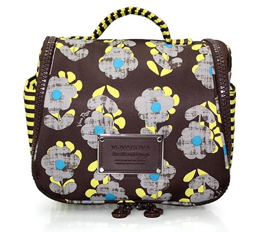 Toiletry Pouch - Little Secret Garden Brown