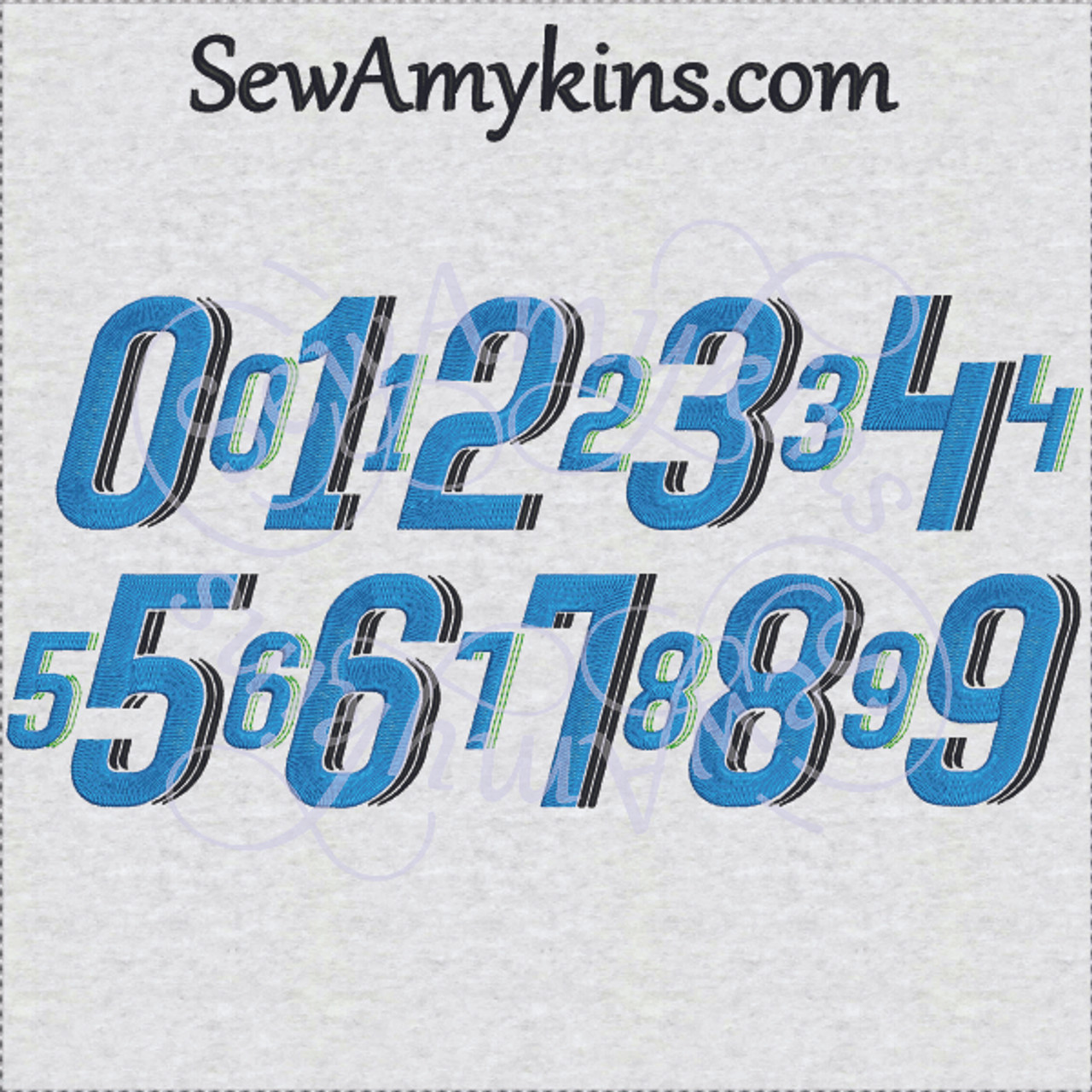number fonts