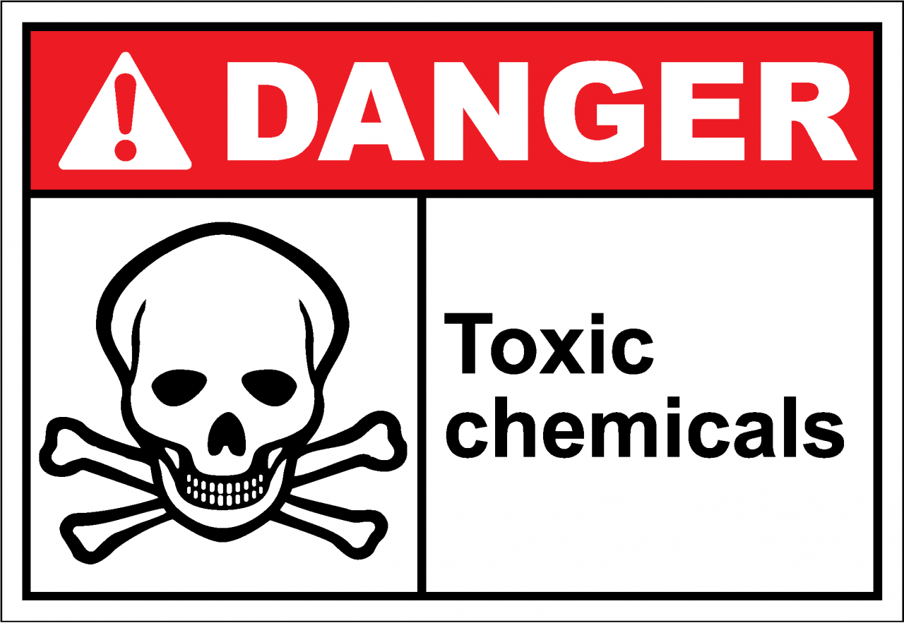 Danger Sign toxic chemicals
