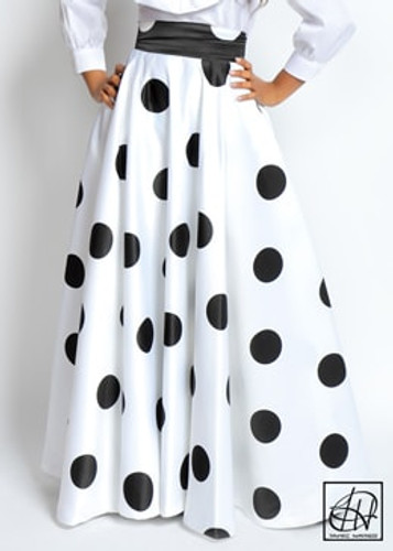 TAWNI HAYNES HIGH WAIST FLOOR LENGH SWING SKIRT