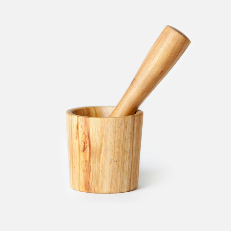 Wooden Mortar + Pestle