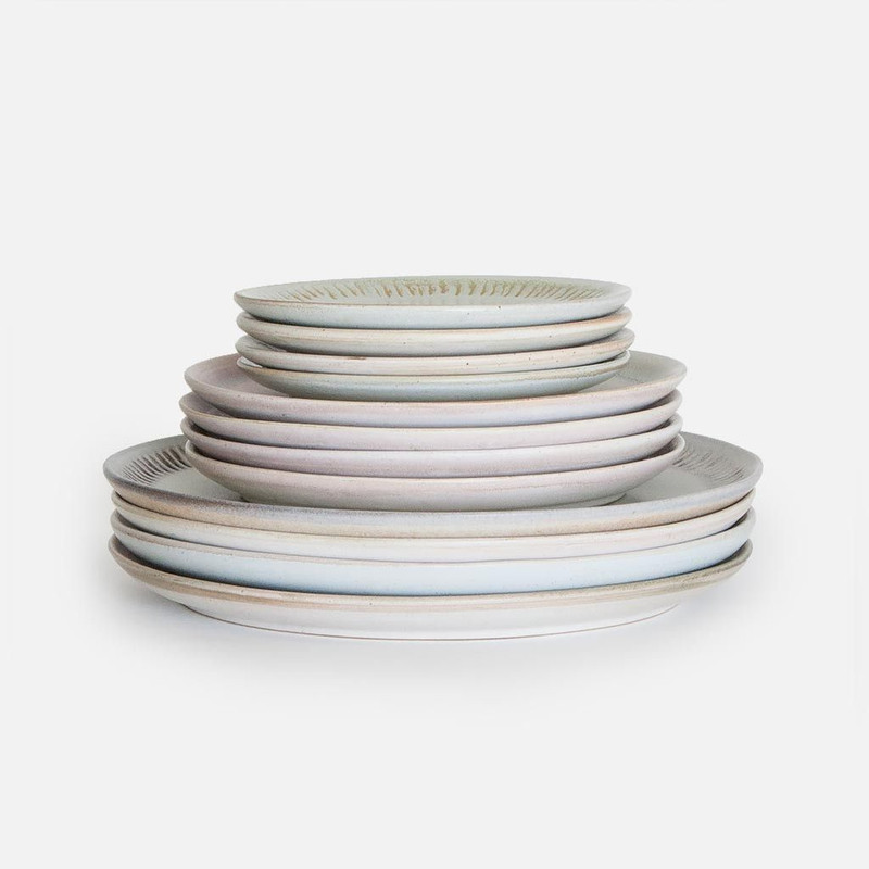 Sunrise and Ridges Ceramic Plates