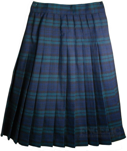 Girls School Uniform Pleated Skirt Plaid #79 BYBF