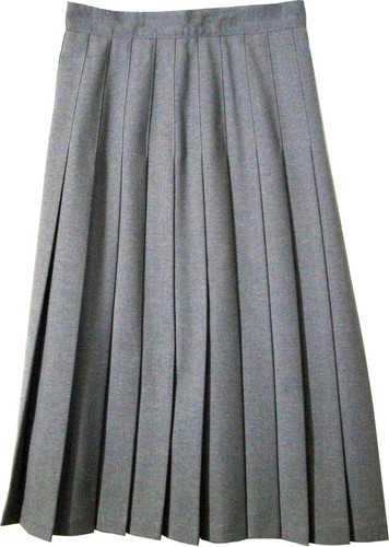 Juniors School Uniform Pleated Skirt Heather Grey