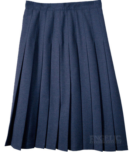 Junior Skirt Pleats Stitched Down Navy or Black (EXCLUSIVE FABRIC)