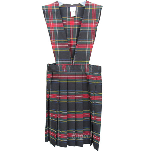 Girls' Plaid V-neck Jumper Plaid Color #63
