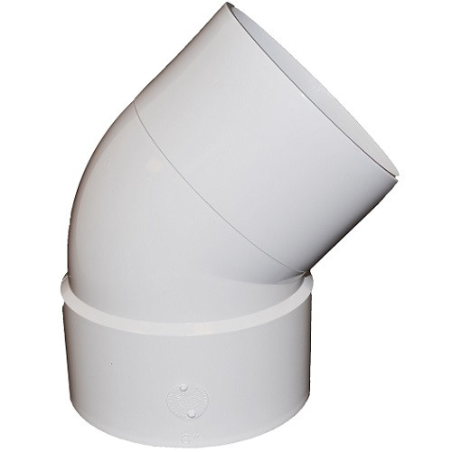 6" PVC SDR35 X 6" DWV Solvent Weld Reducer Bushing (Sp x S) The