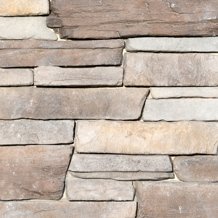 Picture of a Ledgestone Stone Veneer in the Dungeness color palette by Superior Stone (Washington based).