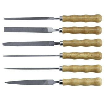 Friedrich Dick 6-Piece Wood-Handle Key File Set, German Cut #2 | 4009215005110 Friedrich Dick 6-Piece Wood-Handle Key File Set, German Cut #2 | 4009215005110