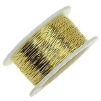 Jeweler's Brass/NuGold Round Wire, 12Ga (2mm) | Sold By 1 lb Spool | 130312 Jeweler's Brass/NuGold Round Wire, 12Ga (2mm) | Sold By 1 lb Spool | 130312