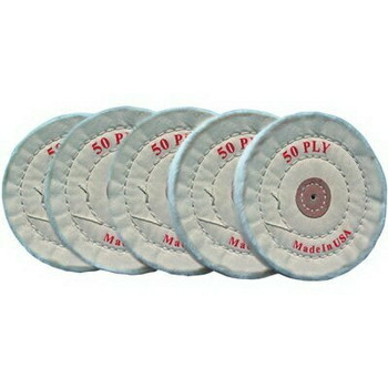 White Treated Buffing Wheel 3"(7.5cm) 40 Ply | JR00041 White Treated Buffing Wheel 3"(7.5cm) 40 Ply | JR00041
