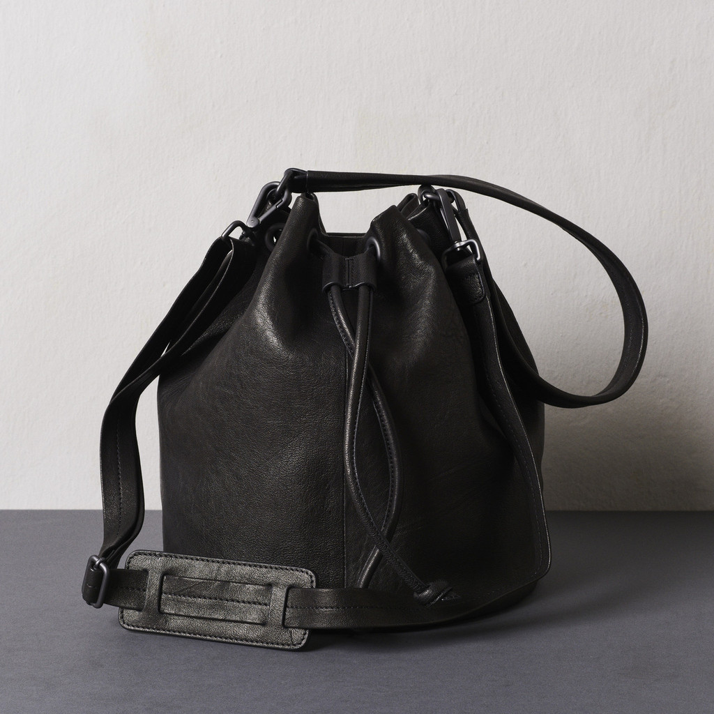 Black Bucket Bag