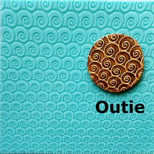 Optical Swirls Outie Texture Mat