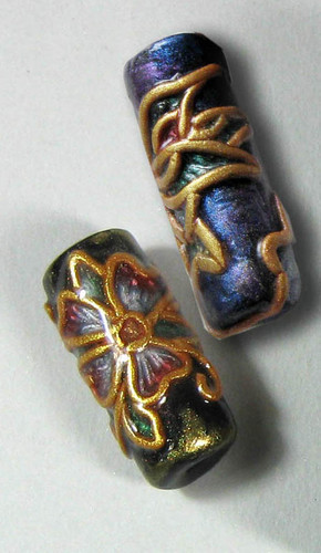 Faux Cloisonne Beads Tutorial