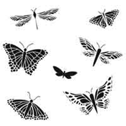 Stencil Butterfly Mariposas 6 x 6