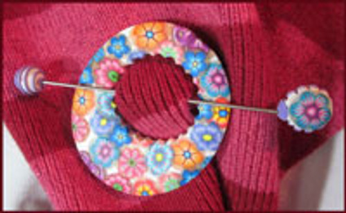 Cane Covered Shawl Pin and Pendant Tutorials