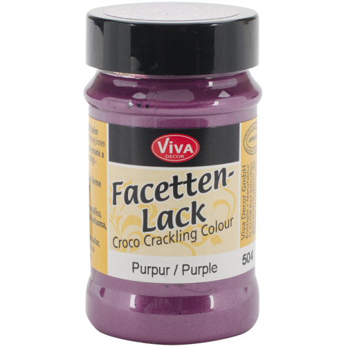 Croco Crackle Lacquer Purple