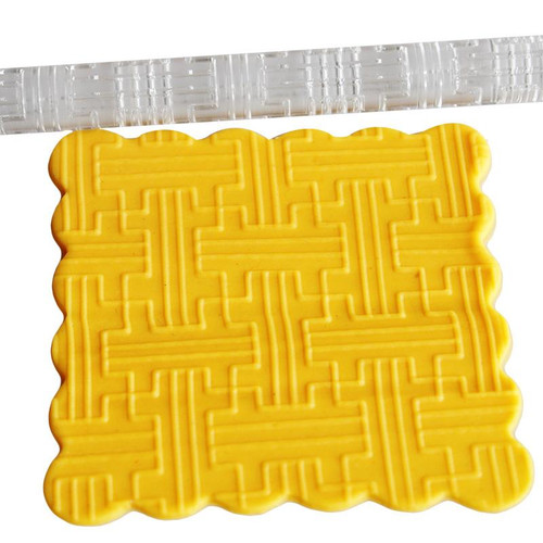 Acrylic Rolling Pin Geometric