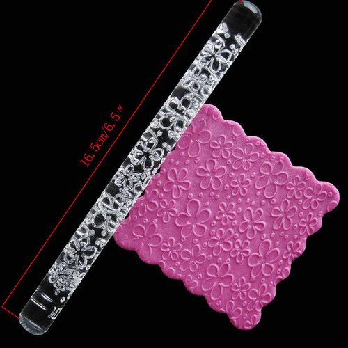 Acrylic Rolling Pin Daisies